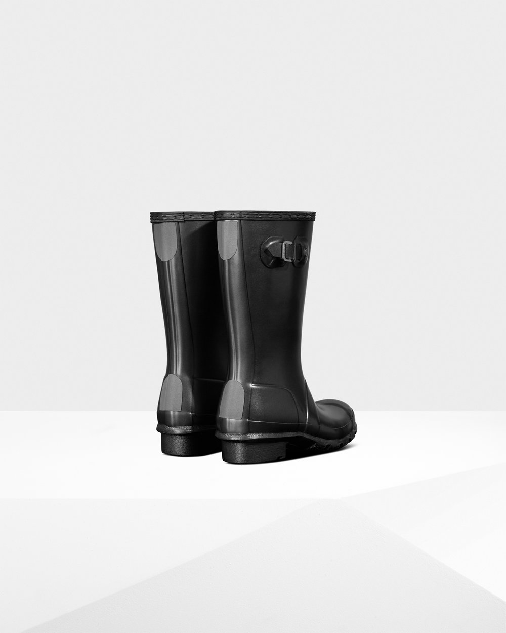 Botas de Lluvia Hunter Niños - Original Big Pearlized - Negros - KJYBOVI-73